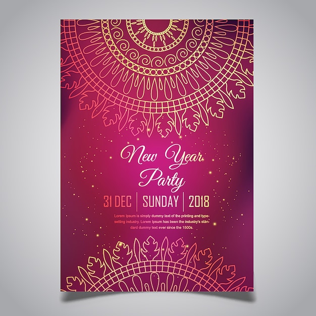 Premium Vector | Creative new year poster designs