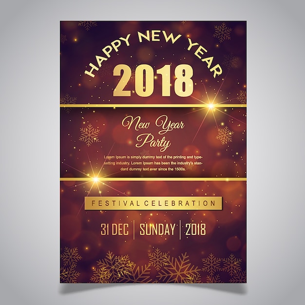 Premium Vector | Creative new year poster designs