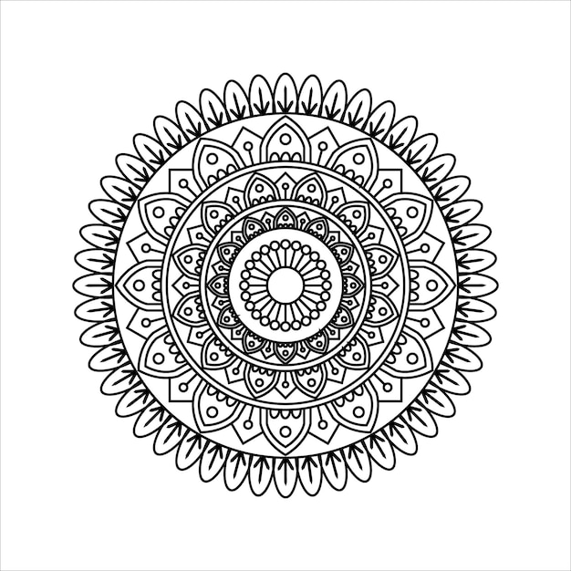 Premium Vector | Creative outline mandala