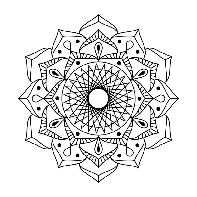 Download Creative outline vector mandala | Premium Vector