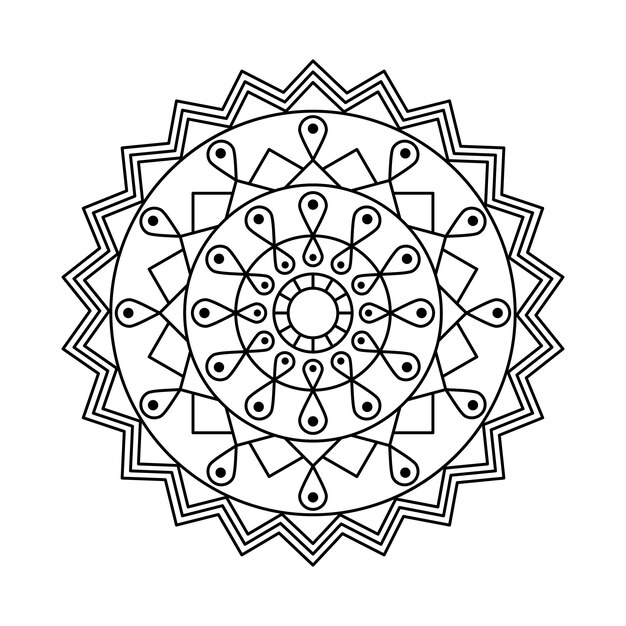 Download Creative outline vector mandala | Premium Vector