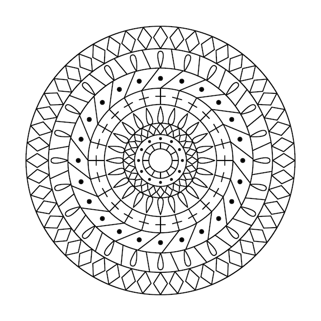 Download Creative outline vector mandala | Premium Vector