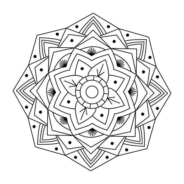 Download Creative outline vector mandala | Premium Vector