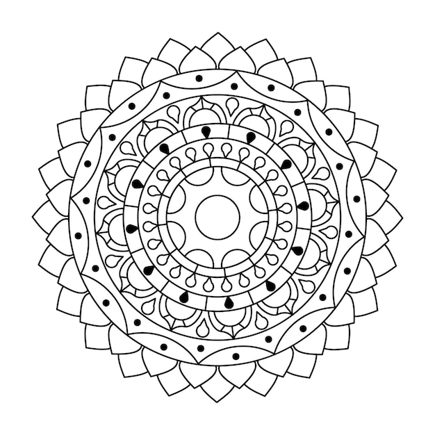 Download Premium Vector | Creative outline vector mandala