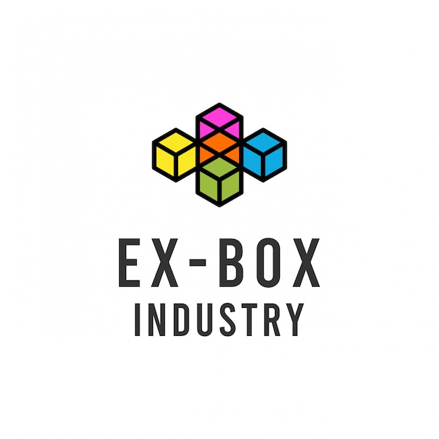 Download Free Creative Rainbow Box Or Letter X Logo Design Premium Vector Use our free logo maker to create a logo and build your brand. Put your logo on business cards, promotional products, or your website for brand visibility.