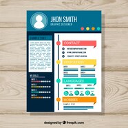 Free Vector Creative Resume Template