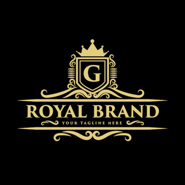 Premium Vector | Creative royal luxury vintage style monogram crown ...