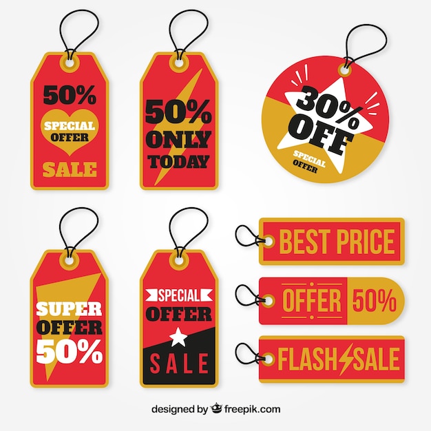 free-vector-creative-sale-label-collection