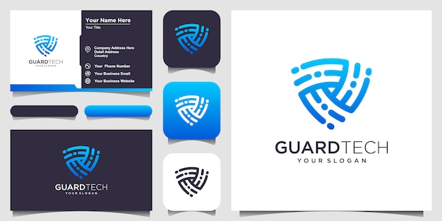 Download Free Creative Shield Concept Logo Design Templates Logo And Business Card Design Premium Vector Use our free logo maker to create a logo and build your brand. Put your logo on business cards, promotional products, or your website for brand visibility.