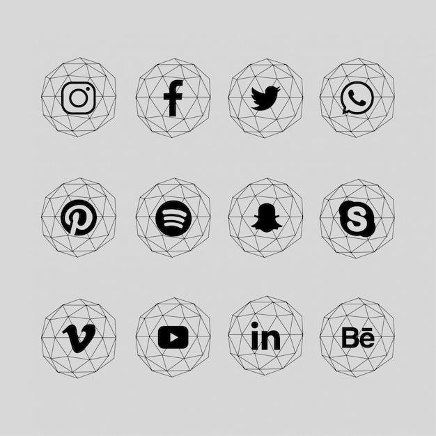 Download Free Creative Social Media Popular Icons Free Vector Use our free logo maker to create a logo and build your brand. Put your logo on business cards, promotional products, or your website for brand visibility.