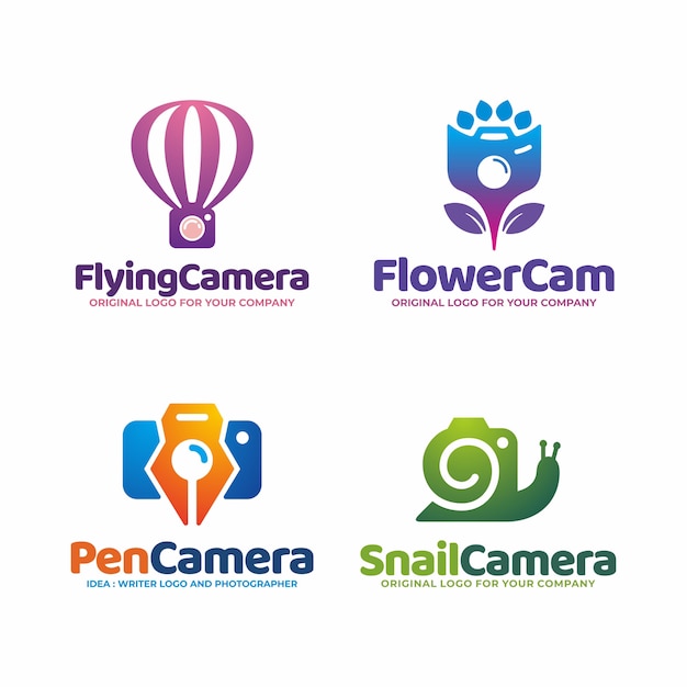 Download Free Creative Unique Camera Logo Template Premium Vector Use our free logo maker to create a logo and build your brand. Put your logo on business cards, promotional products, or your website for brand visibility.