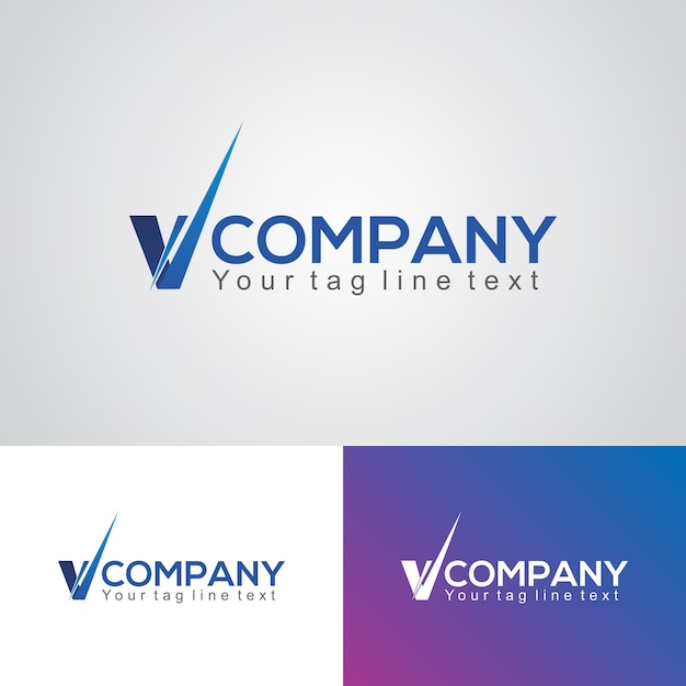 Download Free Creative V Shape Company Logo Design Template Premium Vector Use our free logo maker to create a logo and build your brand. Put your logo on business cards, promotional products, or your website for brand visibility.