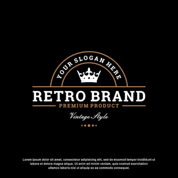 Download Free Creative Vintage Logo Template Premium Vector Use our free logo maker to create a logo and build your brand. Put your logo on business cards, promotional products, or your website for brand visibility.