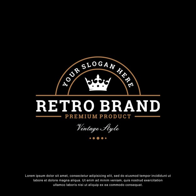 Download Free Creative Vintage Logo Template Premium Vector Use our free logo maker to create a logo and build your brand. Put your logo on business cards, promotional products, or your website for brand visibility.