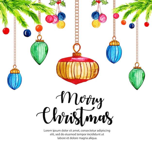 Premium Vector | Creative watercolor christmas background