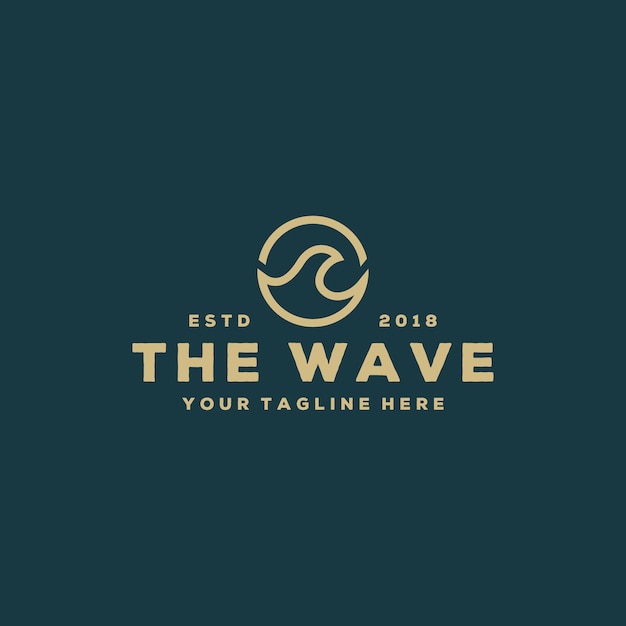 Premium Vector Creative The Wave Logo Design