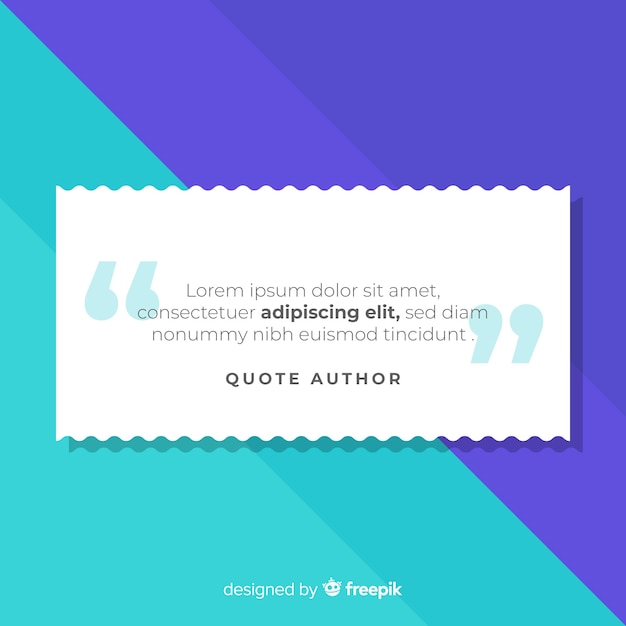 Creative web testimonial design Free Vector