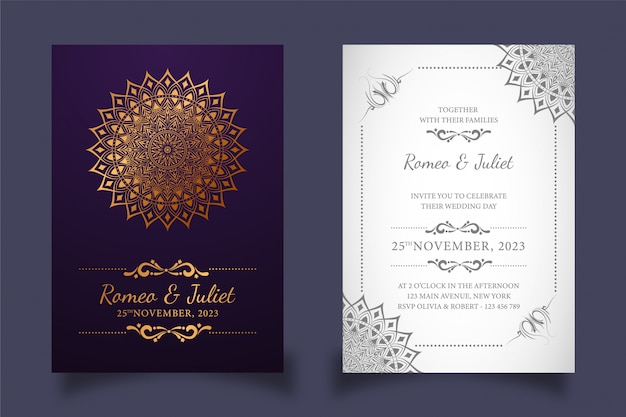 creative wedding invitation