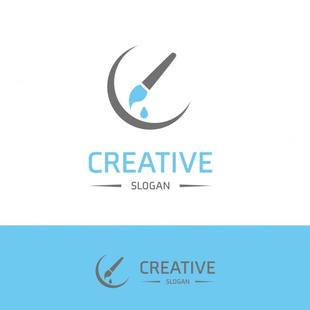 Download Free Creativity Logo With A Brush Free Vector Use our free logo maker to create a logo and build your brand. Put your logo on business cards, promotional products, or your website for brand visibility.