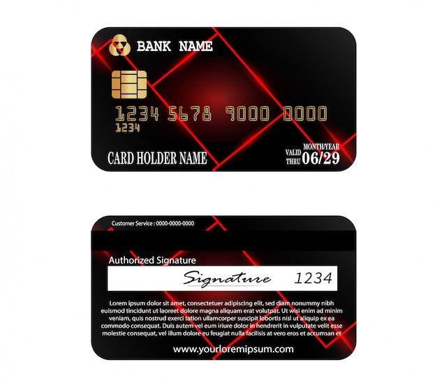 photoshop credit card template