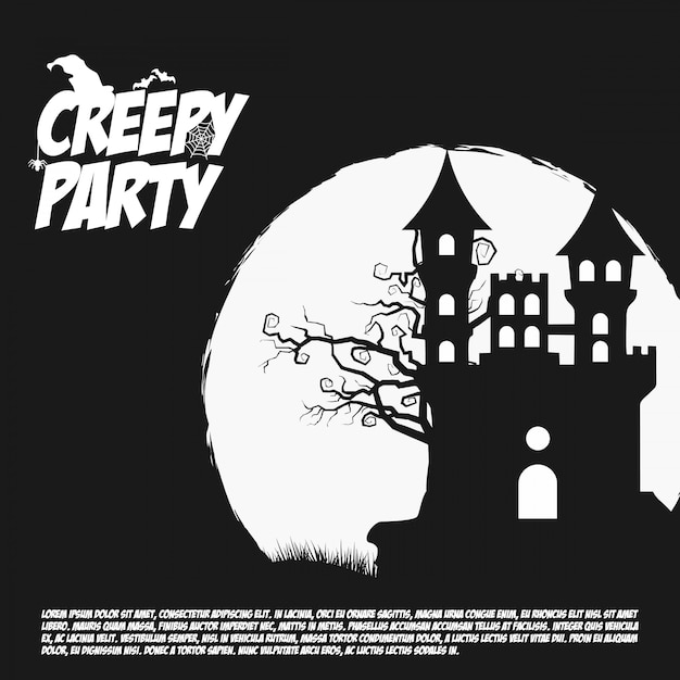 Creepy Party Invitation Template Printable
