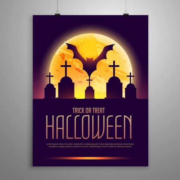 Creepy poster for halloween