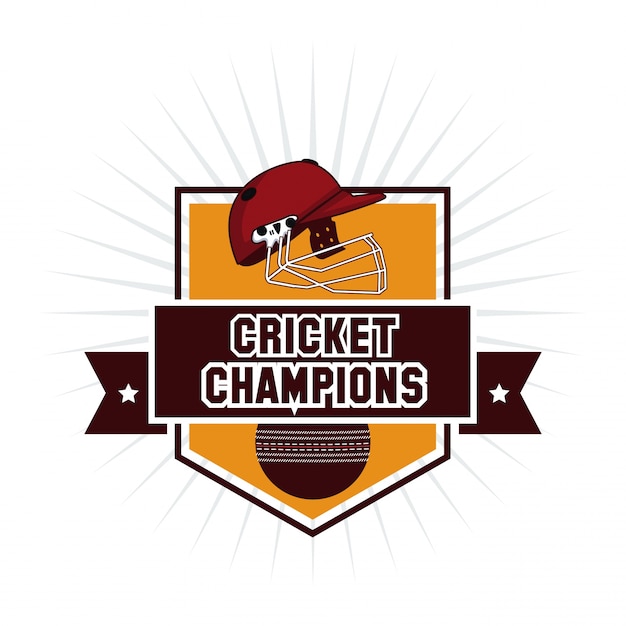Download Free Cricket Champions Emblem Premium Vector Use our free logo maker to create a logo and build your brand. Put your logo on business cards, promotional products, or your website for brand visibility.