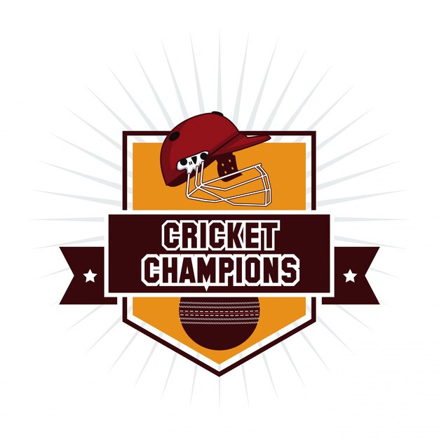 Download Free Cricket Champions Emblem Premium Vector Use our free logo maker to create a logo and build your brand. Put your logo on business cards, promotional products, or your website for brand visibility.