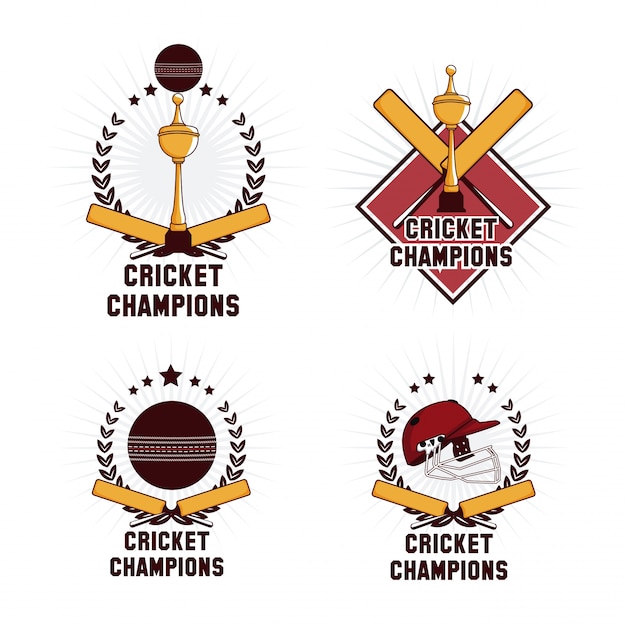Download Free Cricket Champions Emblem Premium Vector Use our free logo maker to create a logo and build your brand. Put your logo on business cards, promotional products, or your website for brand visibility.