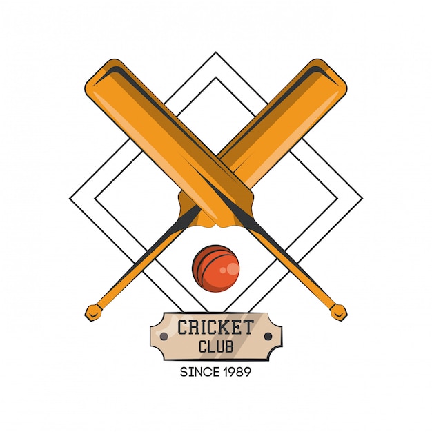 Download Free Cricket Rackets And Ball Emblem Premium Vector Use our free logo maker to create a logo and build your brand. Put your logo on business cards, promotional products, or your website for brand visibility.