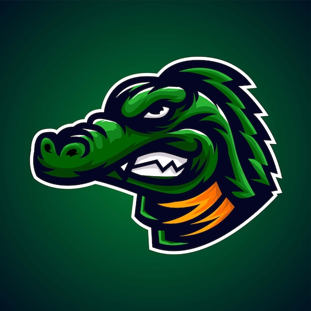 Premium Vector Crocodile Alligator Green Mascot Logo