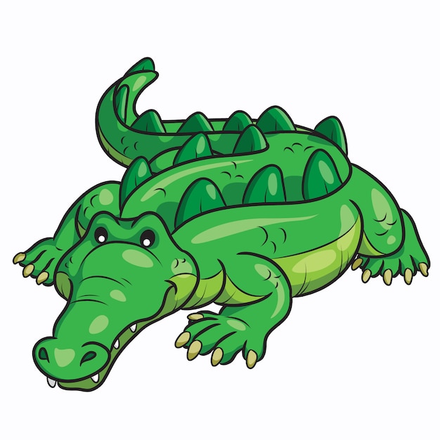 Premium Vector | Crocodile cartoon cute