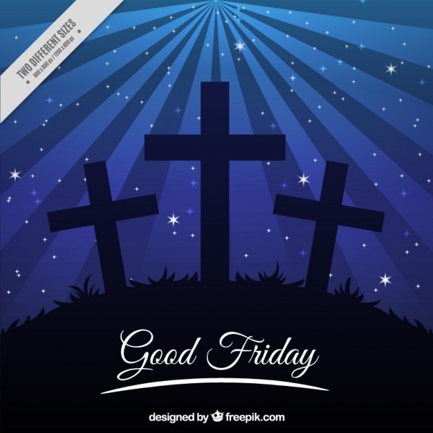 Crosses at night background