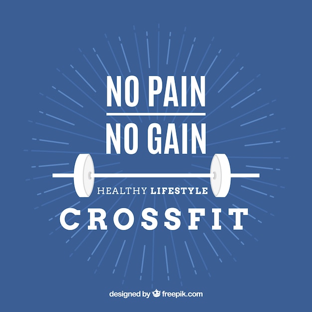 Crossfit background with motivational\
quote