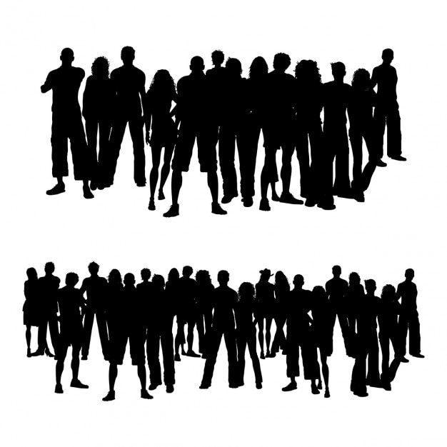 Download Crowds of people Vector | Free Download