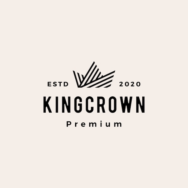 Download Free Crown Hipster Vintage Logo Icon Illustration Premium Vector Use our free logo maker to create a logo and build your brand. Put your logo on business cards, promotional products, or your website for brand visibility.