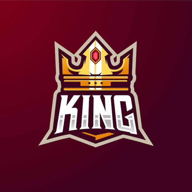 Premium Vector Crown King Mascot Logo Design