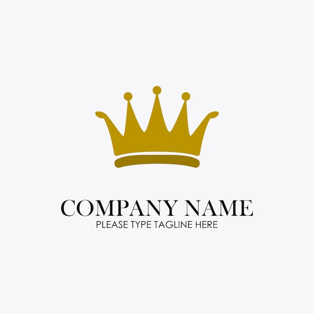 Download Gold Crown Logo Company PSD - Free PSD Mockup Templates