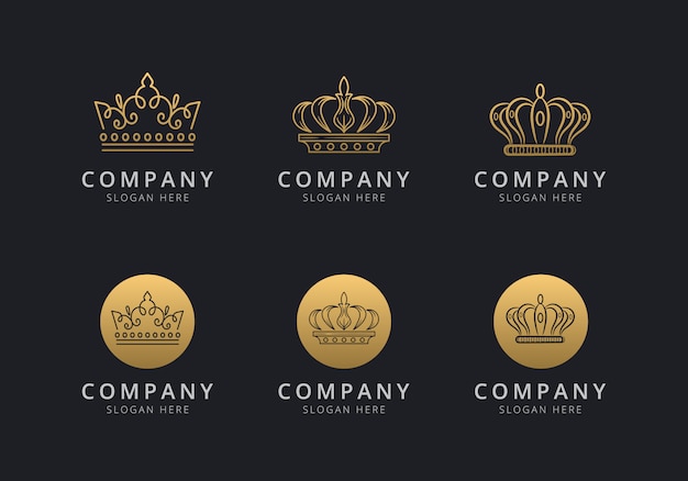 Download Free Crown Logo Template With Golden Style Color For The Company Use our free logo maker to create a logo and build your brand. Put your logo on business cards, promotional products, or your website for brand visibility.