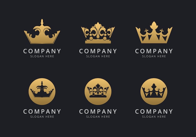 Download Free Crown Logo Template With Golden Style Color For The Company Use our free logo maker to create a logo and build your brand. Put your logo on business cards, promotional products, or your website for brand visibility.