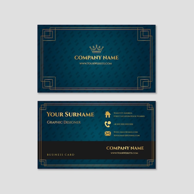 Download Free Crown Luxury Business Card Template Free Vector Use our free logo maker to create a logo and build your brand. Put your logo on business cards, promotional products, or your website for brand visibility.