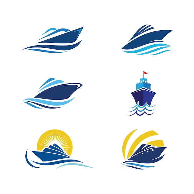 Premium Vector | Cruise ship speed template vector icon illustration design