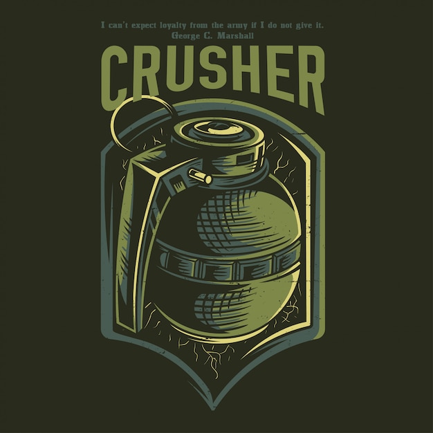 Download Free Crusher Green Premium Vector Use our free logo maker to create a logo and build your brand. Put your logo on business cards, promotional products, or your website for brand visibility.