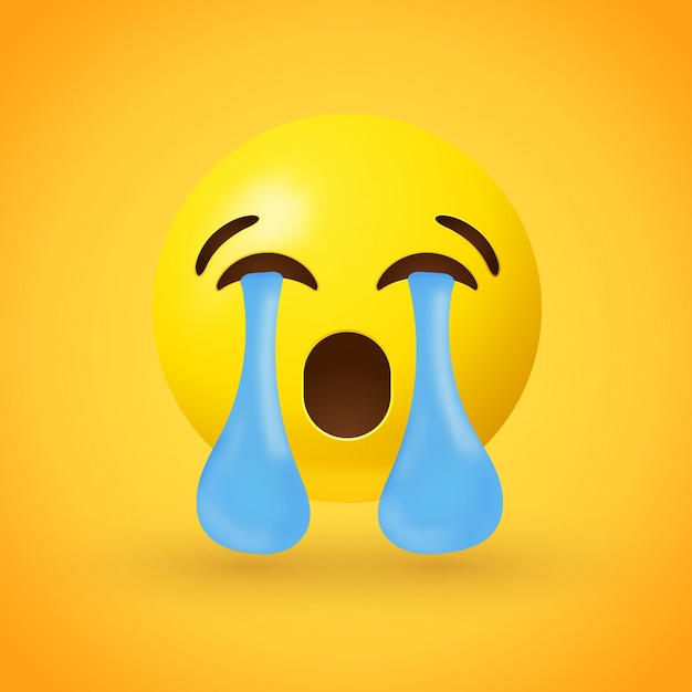 Premium Vector Crying Out Loud Emoji Illustration 17542 Hot Sex Picture 5891