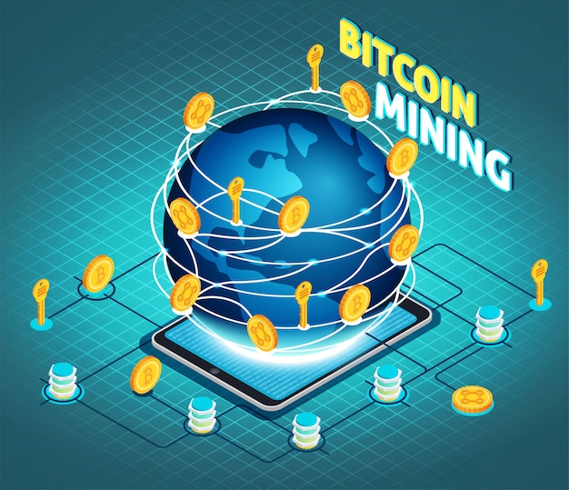 crypto mining isometric