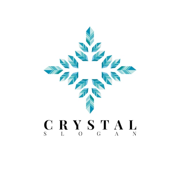 Premium Vector | Crystal arrow logo