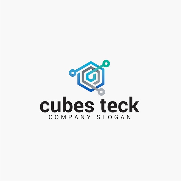 Download Free Cubes Teck Logo Premium Vector Use our free logo maker to create a logo and build your brand. Put your logo on business cards, promotional products, or your website for brand visibility.