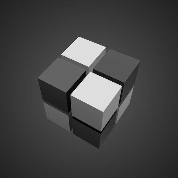 Cubes. . | Premium Vector