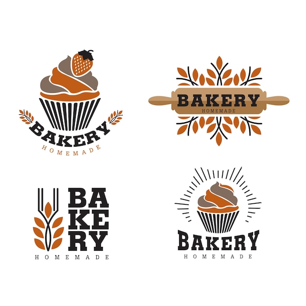 Download Free Cupcake And Bakery Logo Premium Vector Use our free logo maker to create a logo and build your brand. Put your logo on business cards, promotional products, or your website for brand visibility.