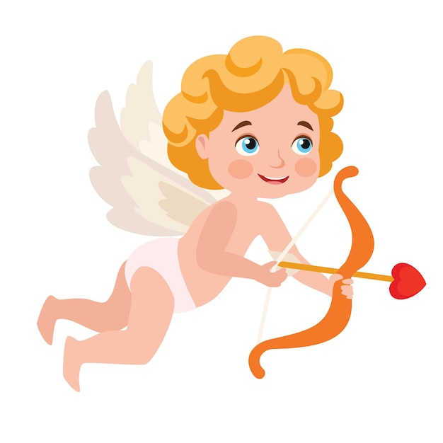 Premium Vector | Cupid isolated on white background